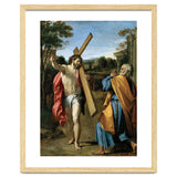 Annibale Carracci / 'Domine, quo vadis?', c. 1602, Oil on panel, 77.4 x 56.3cm. AGOSTINO CARRACCI. thumbnail