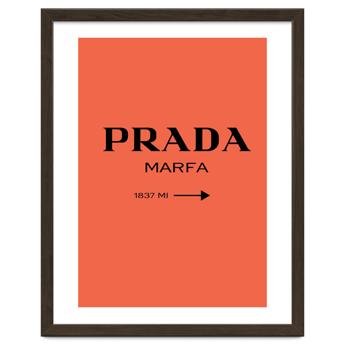 Prada Marfa, Fashion Sign Poster, Chic Decor,