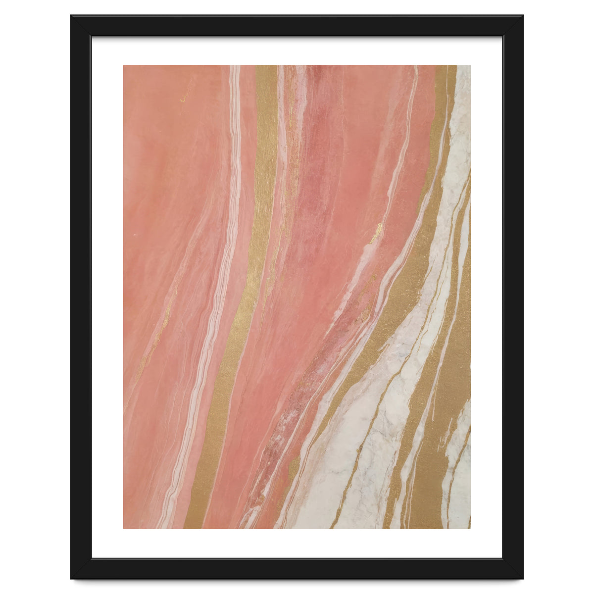 Blush Marble With Gold