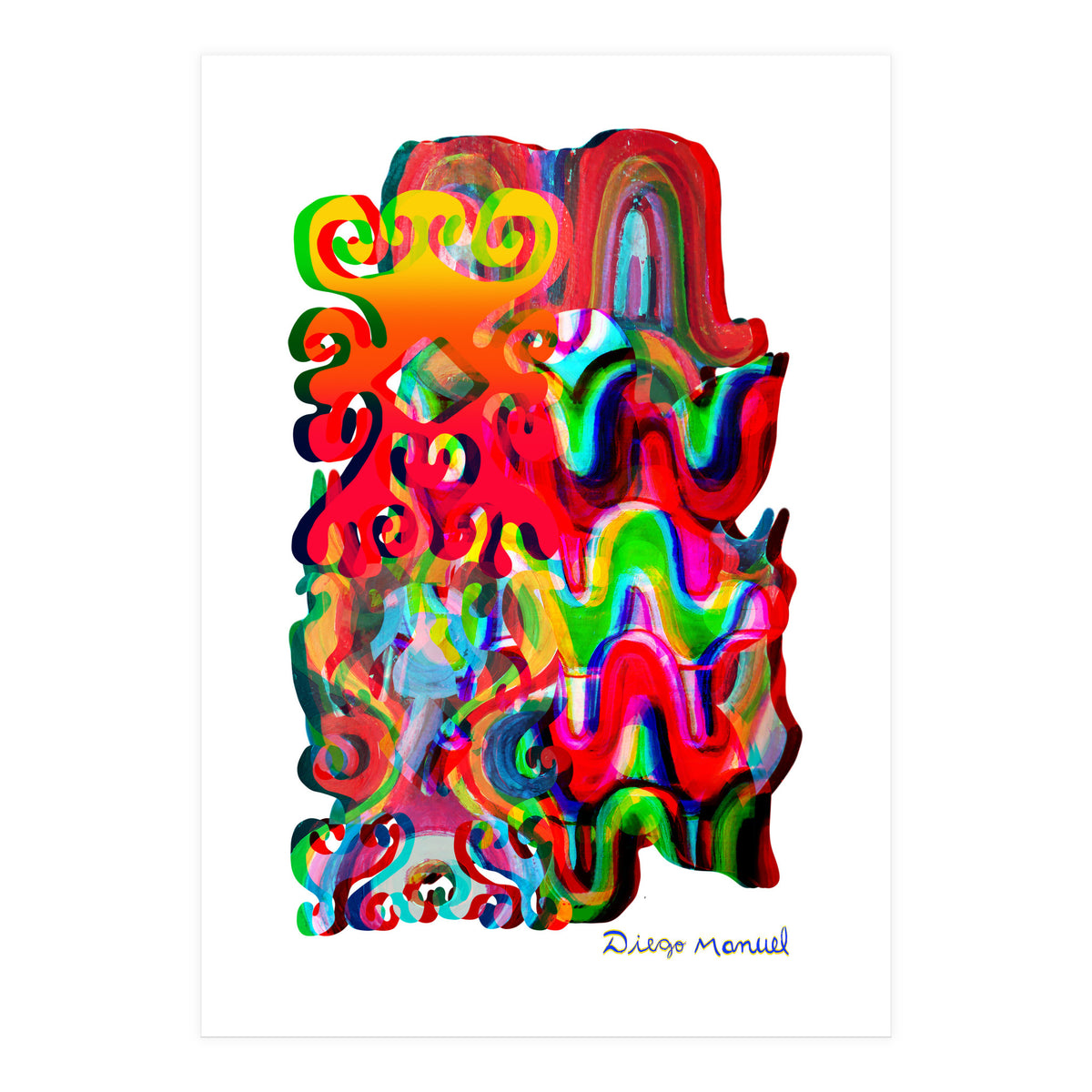 Pop Abstract Asimetrico 37 Copia (Print Only)