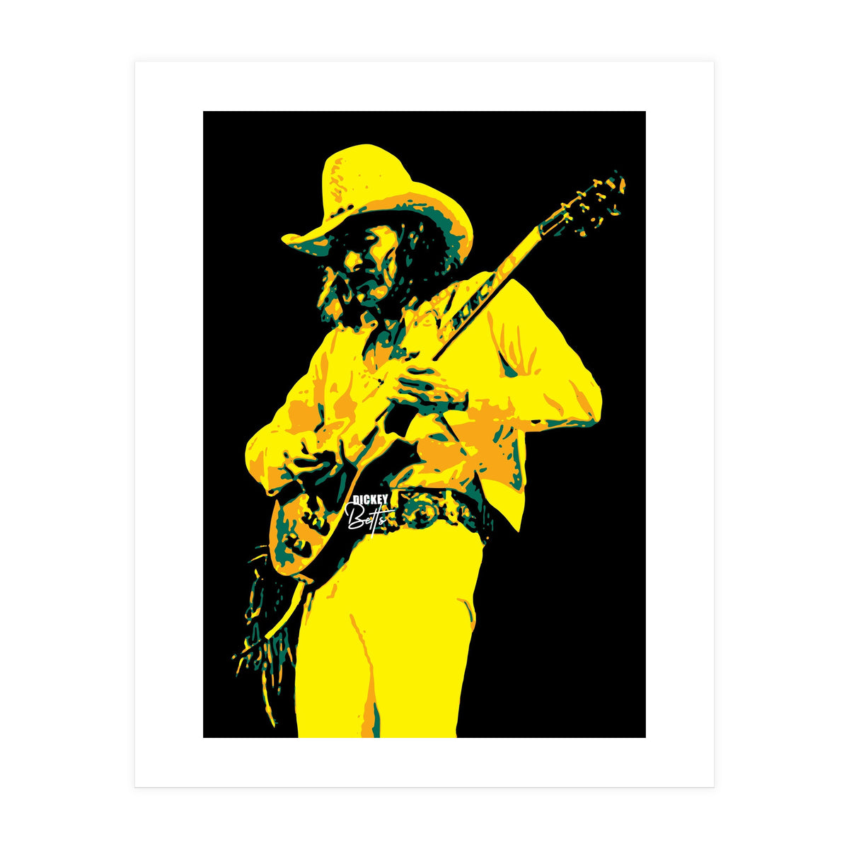 Dickey Betts American Rock Guitarist Legend (Print Only)