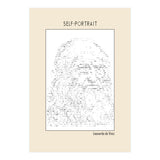 Self Portrait – Leonardo Da Vinci (ascii Art) (Print Only) thumbnail