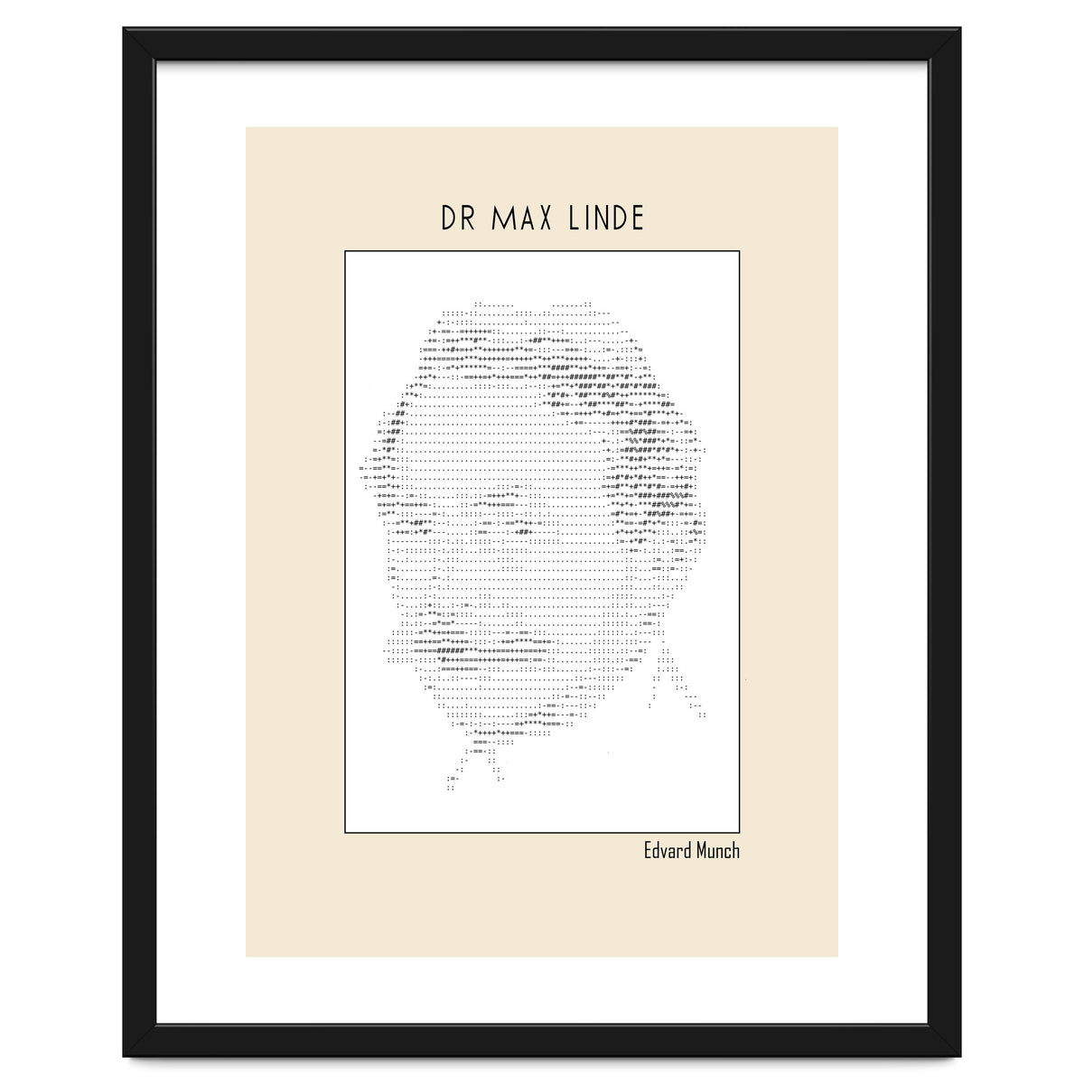 Dr Max Linde – Edvard Munch (ascii Art)