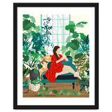 Introspection, Urban Jungle Bohemian Decor Plants, Self Care Plant Lady, Self Love Retrospection Analyse Positivity Mindset Fashion thumbnail