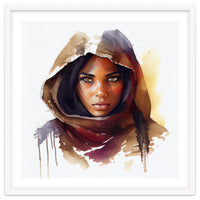 Watercolor Tuareg Woman #3