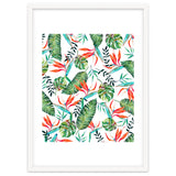 A New Paradise #Bird of paradise painted tropical art & pattern thumbnail