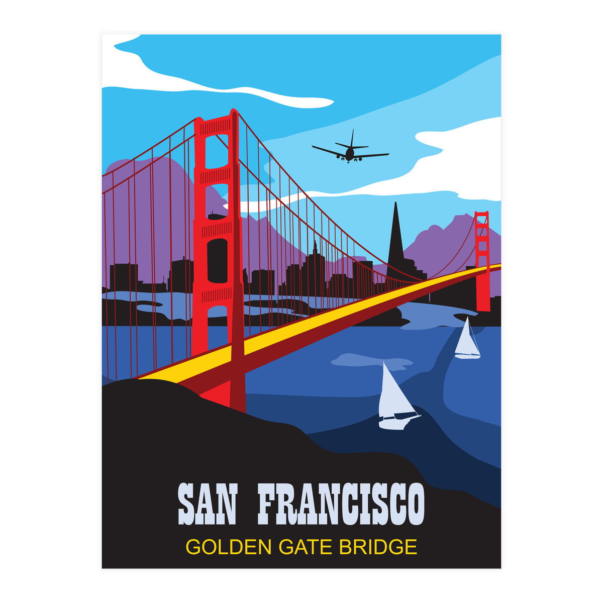 San Francisco, Golden Gate Bridge (Print Only)