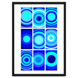 Circles & Rectangles Alt Blue 3 X 3: 2 thumbnail