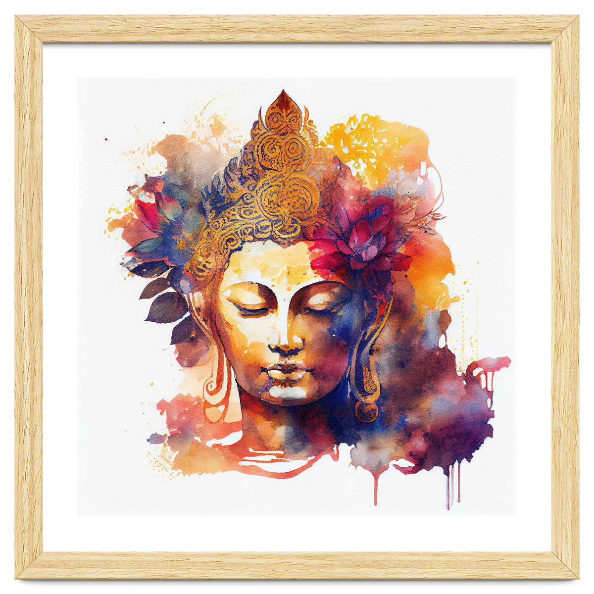 Lotus Bloom Buddha Portrait