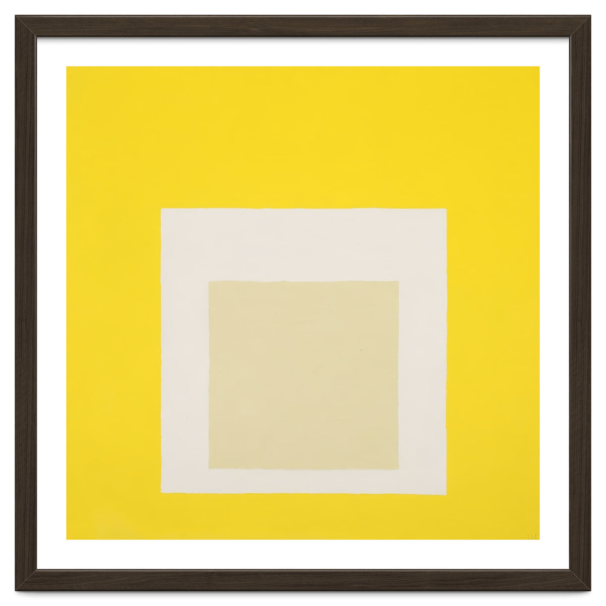 JOSEF ALBERS - HOMAGE TO THE SQUARE YELLOW WHITE