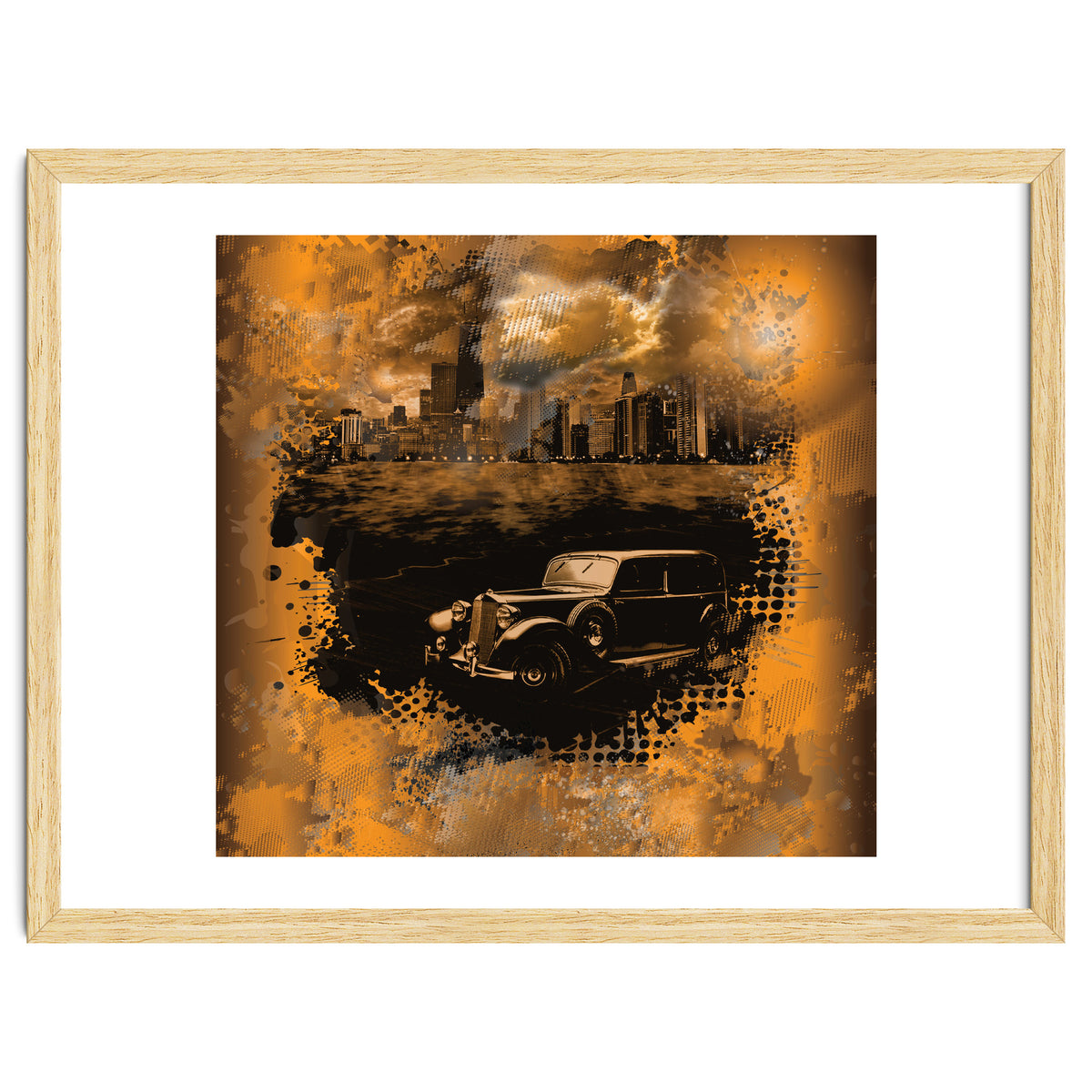 Chicago Waterfront Monochrome