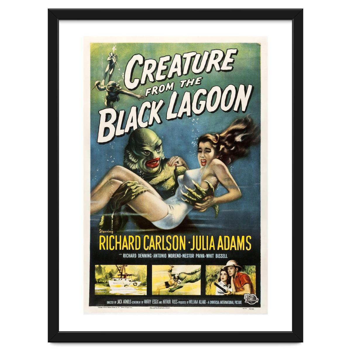 CREATURE FROM THE BLACK LAGOON (1954), directed by JACK ARNOLD.