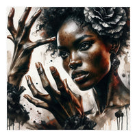 Noir Flamenco Hands Portrait (Print Only)