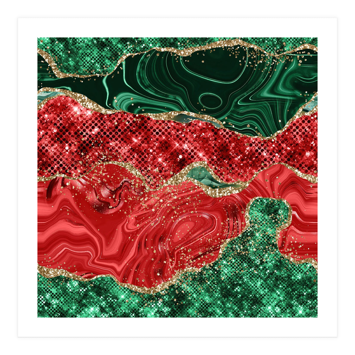 Christmas Glitter Agate Texture 02 (Print Only)