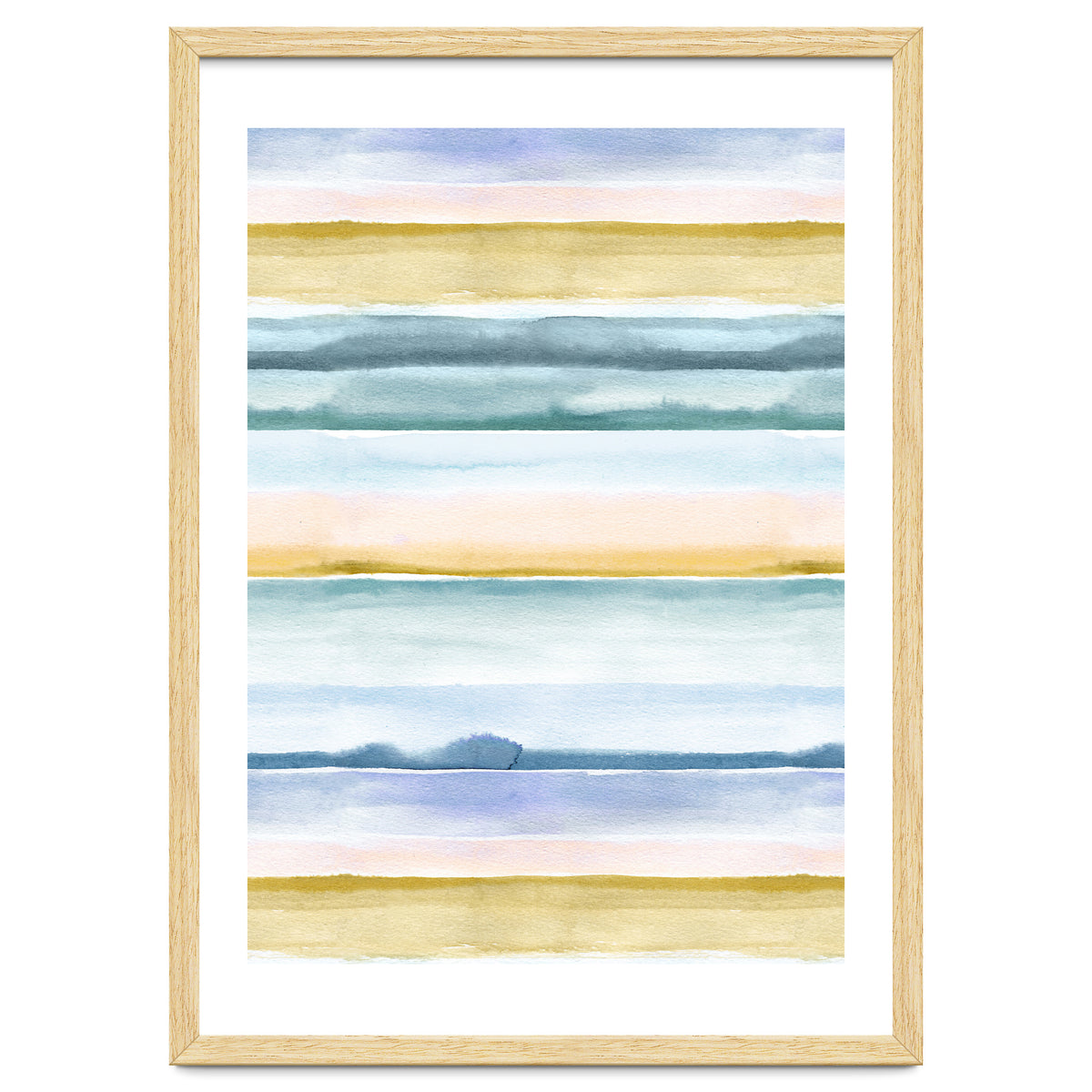 Relaxing Calm Stripes Blue Yellow