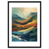 Textured Impasto Mountain Valley Landscape thumbnail