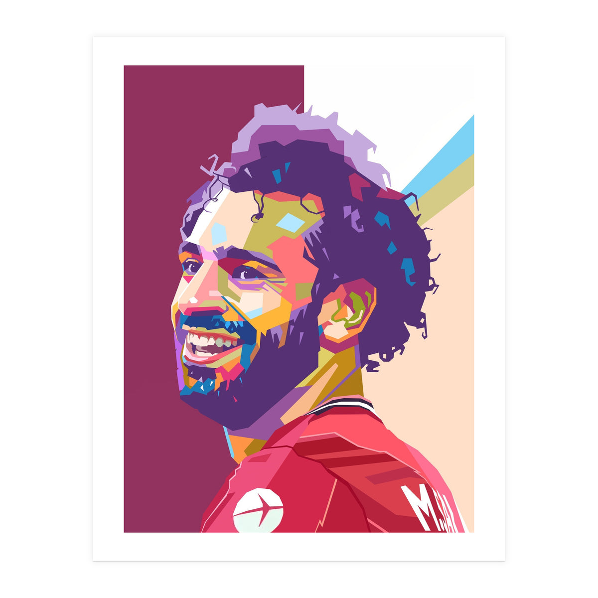 Mohamed Salah pop art portrait (Print Only)