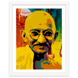 Mahatma Gandhi Colorful Abstract Art thumbnail