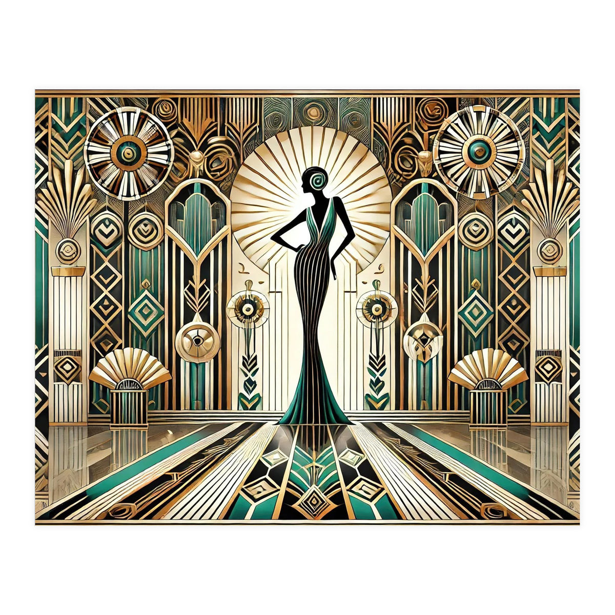 Art Deco Glamour Woman (Print Only)