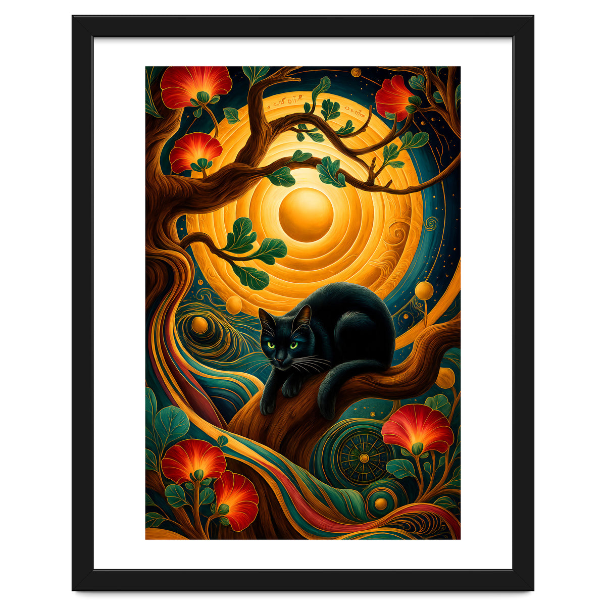 Black Cat Retro Contemporer