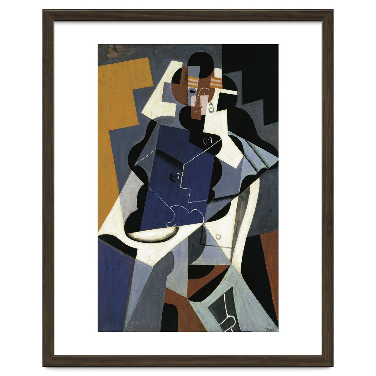 Juan Gris (Madrid, 1887-Boulogne-sur-Seine, 1927). Seated Woman (1917). Oil on panel. 116 x 73 cm.