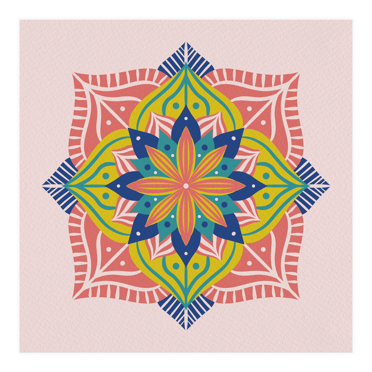 Colorful abstract mandala (Print Only)