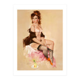 Sexy Pinup Brunette Modelling (Print Only) thumbnail