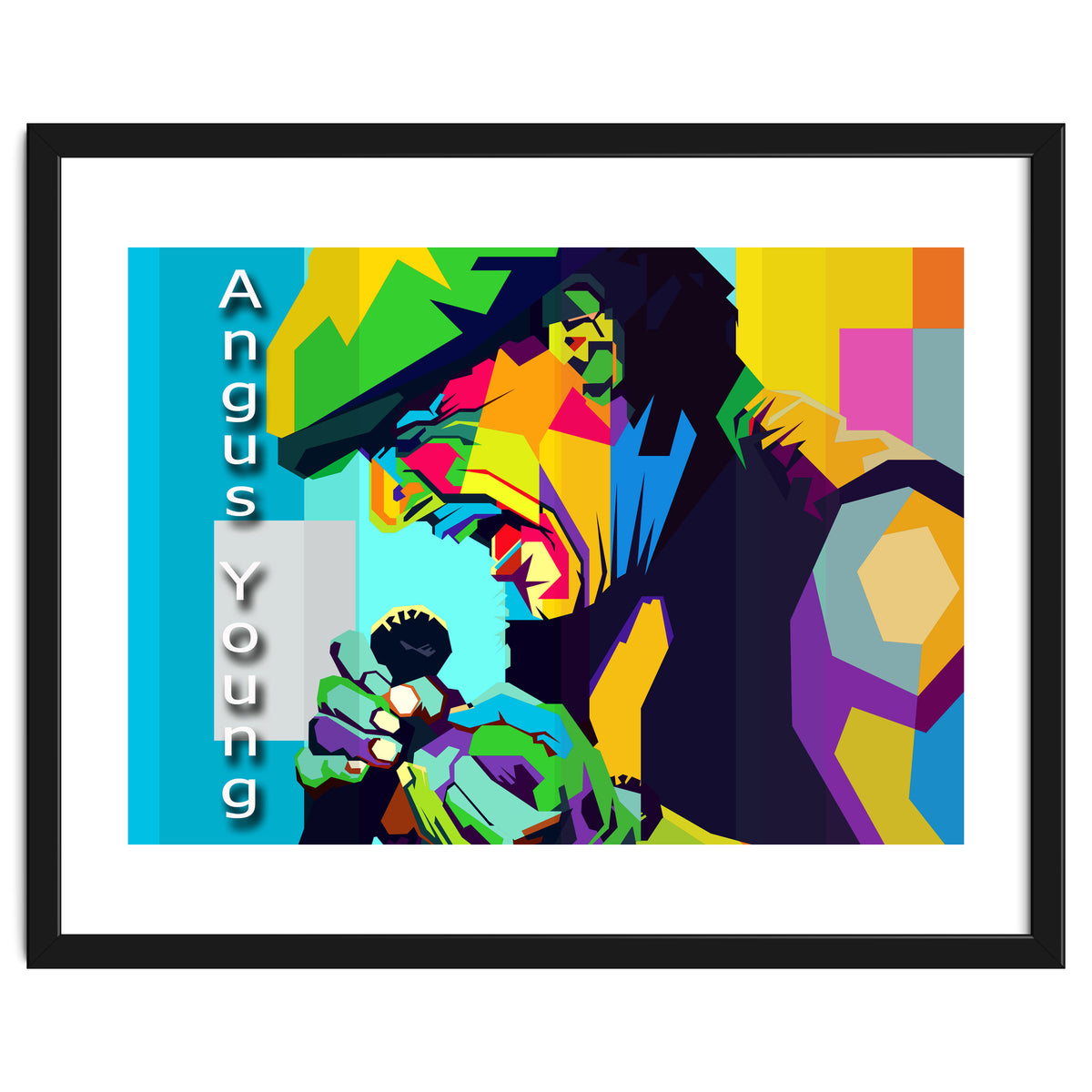 Angus Young Rock Singer Pop Art WPAP