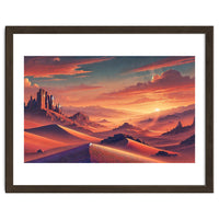 Vintage Chile, Atacama Desert Sunset Poster