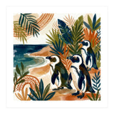 Beachside Penguin Gathering (Print Only) thumbnail