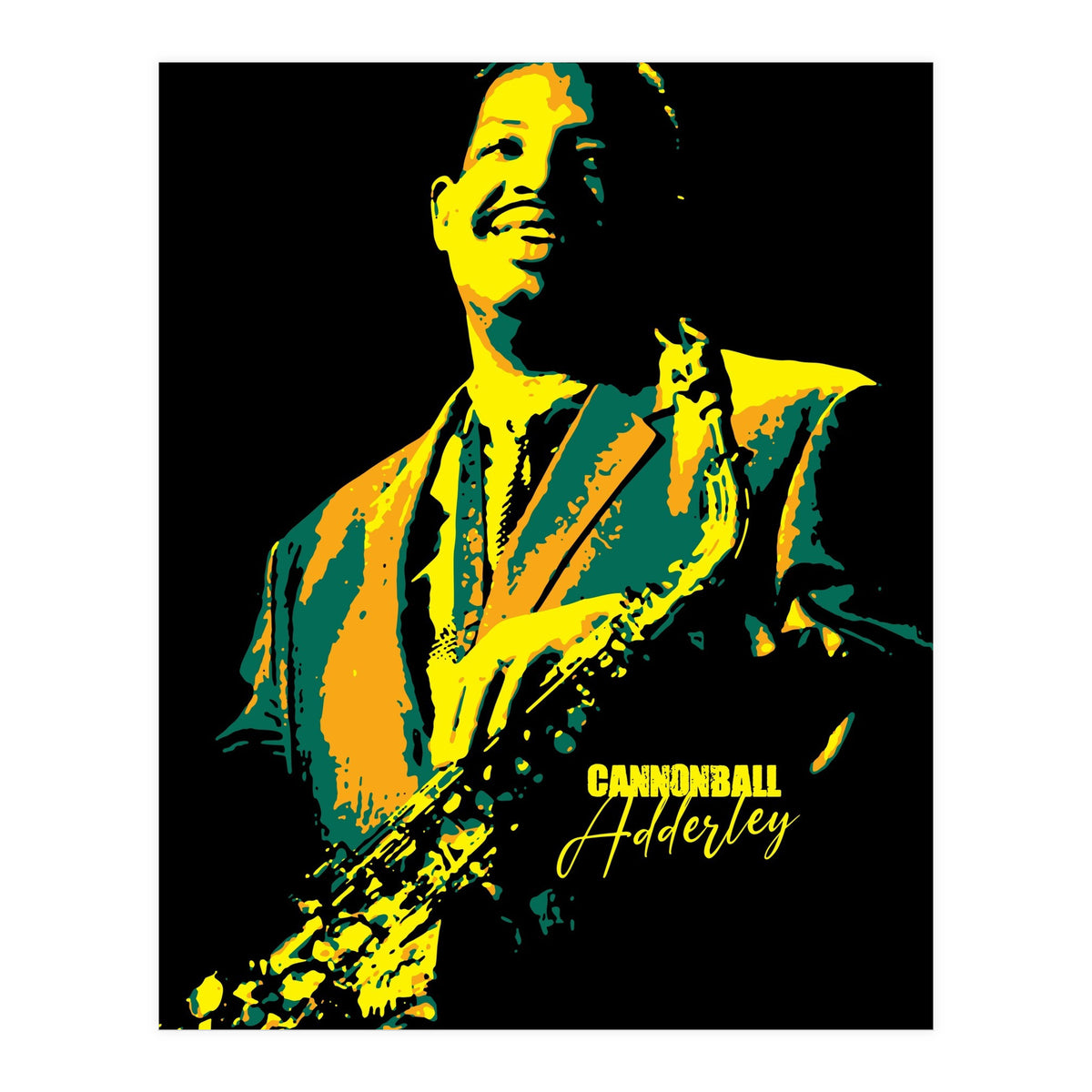 Cannonball Adderley American Jazz Saxophonist (Print Only)