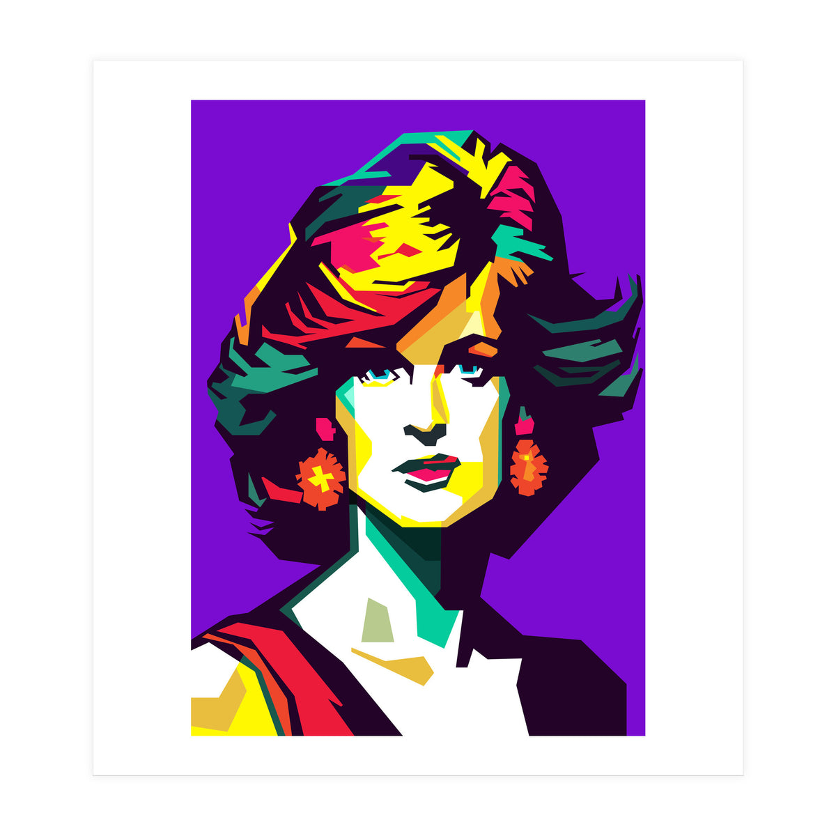 Retro Diana Famous Loved Beauty Woman (Print Only)