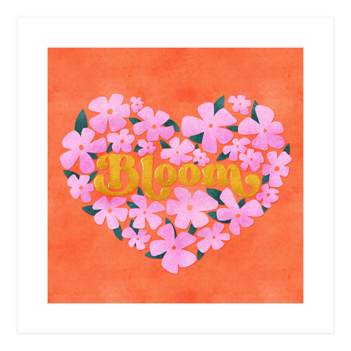 Bloom Floral Heart (Print Only)
