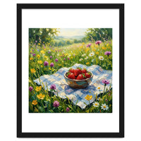 Summer Strawberries in the Meadow