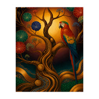 Parrot in Retro Contemporary Aesthetics (Print Only)