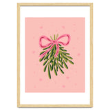 Mistletoe And Pink Bow thumbnail