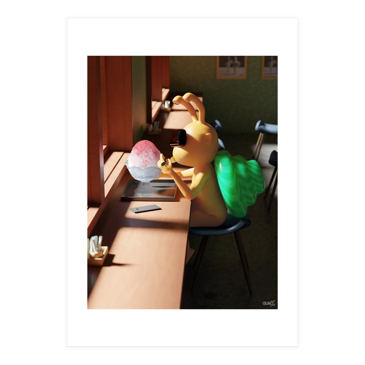 Kakigoori - Japanese Shaved Ice (Lwuba 044 Shaved Ice) (Print Only)