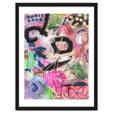 Crazy Town Multimedia Abstract Art Print Large Wall Art Poster Viddy Pop Mood Room thumbnail