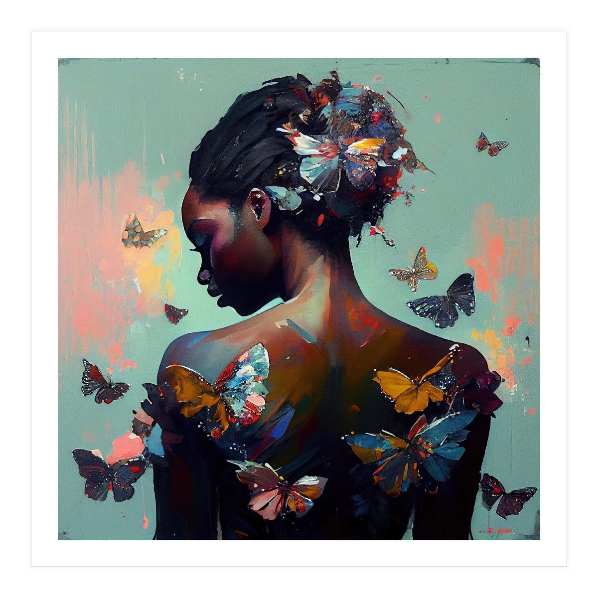 Powerful Butterfly Woman Body #1 (Print Only)