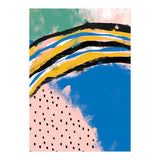 Abstract Pink Blue Dreamy Painting (Print Only) thumbnail
