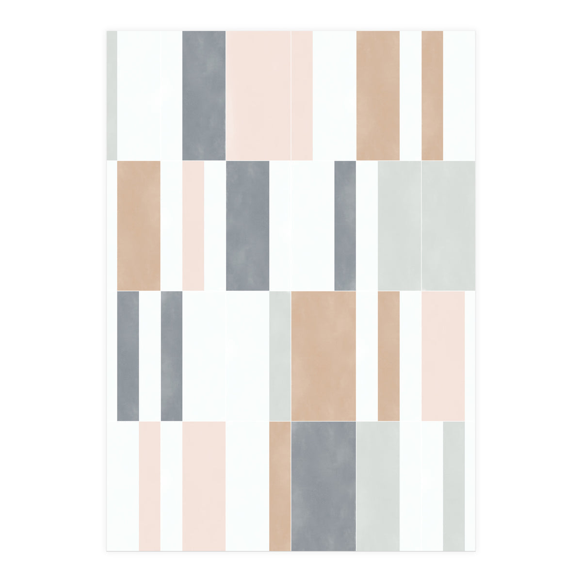 Muted Pastel Tiles 01 (Print Only)