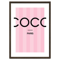 Paris Fashion Quote Art, Coco Chanel, Chic Decor