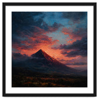 Majestic Mountain Peak at Sunset
