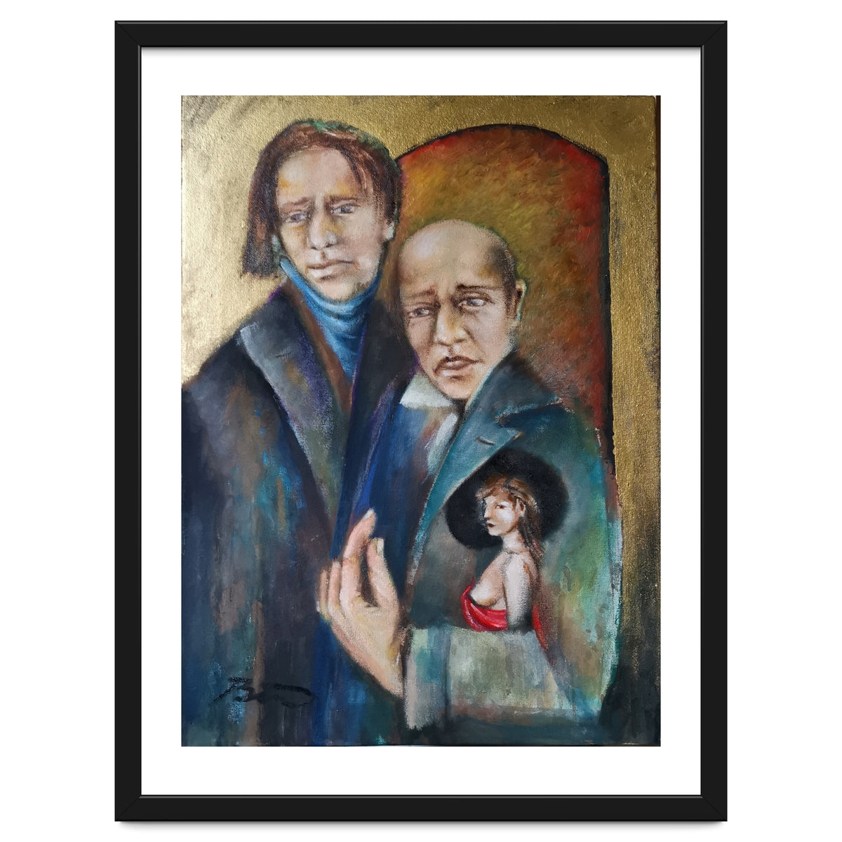 Father&son Oil.61x45.cm.