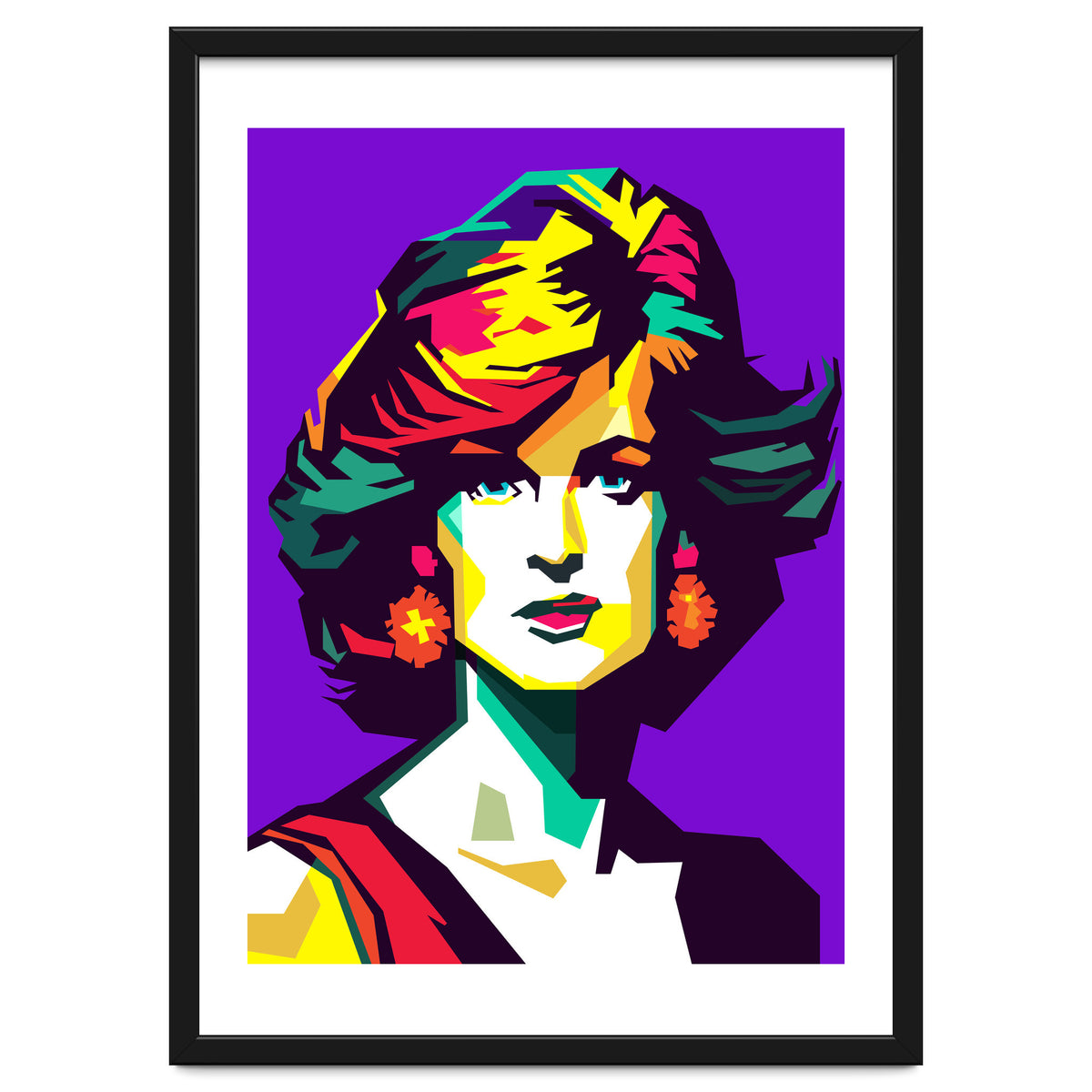 Retro Diana Famous Loved Beauty Woman