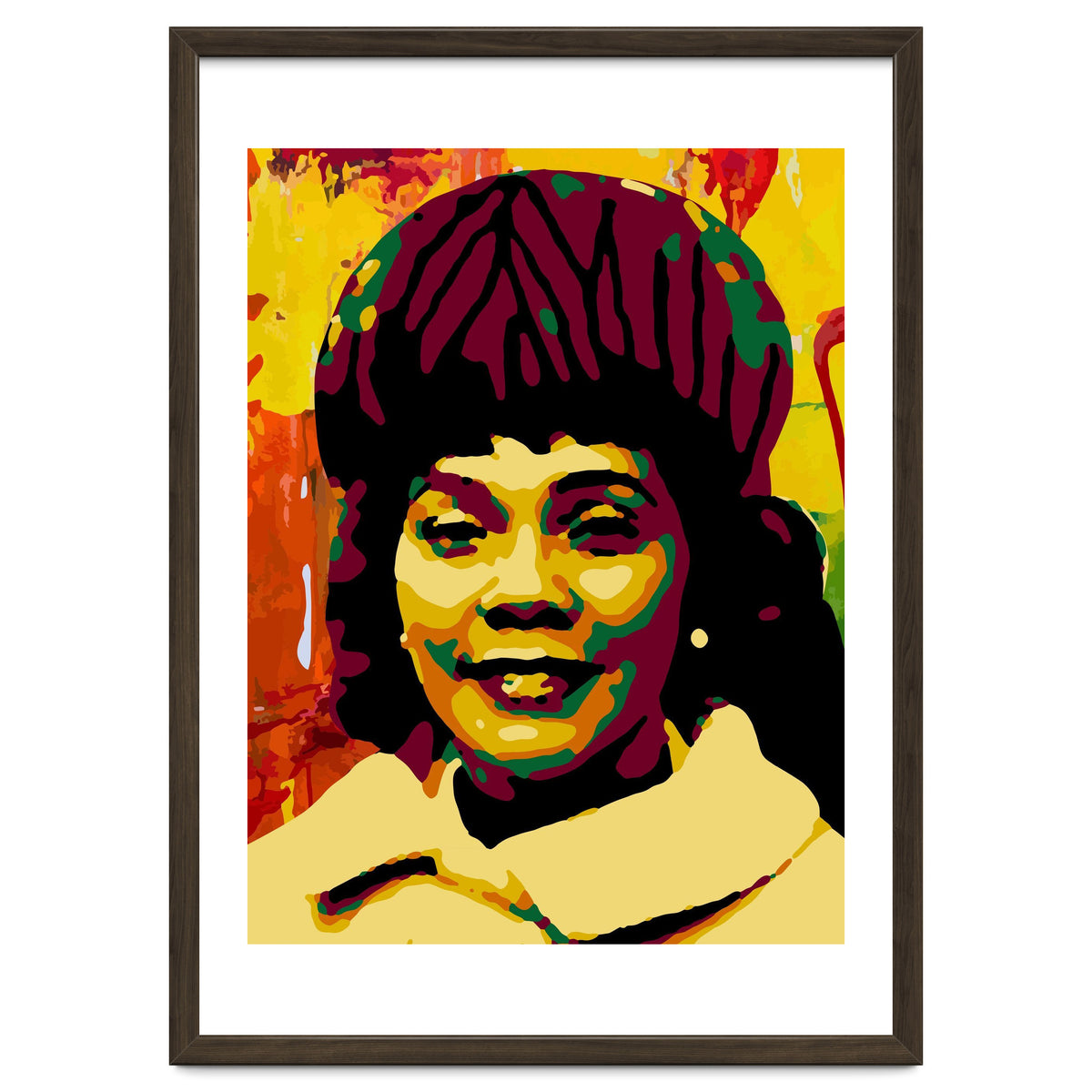Coretta Scott King Colorful Abstract Art
