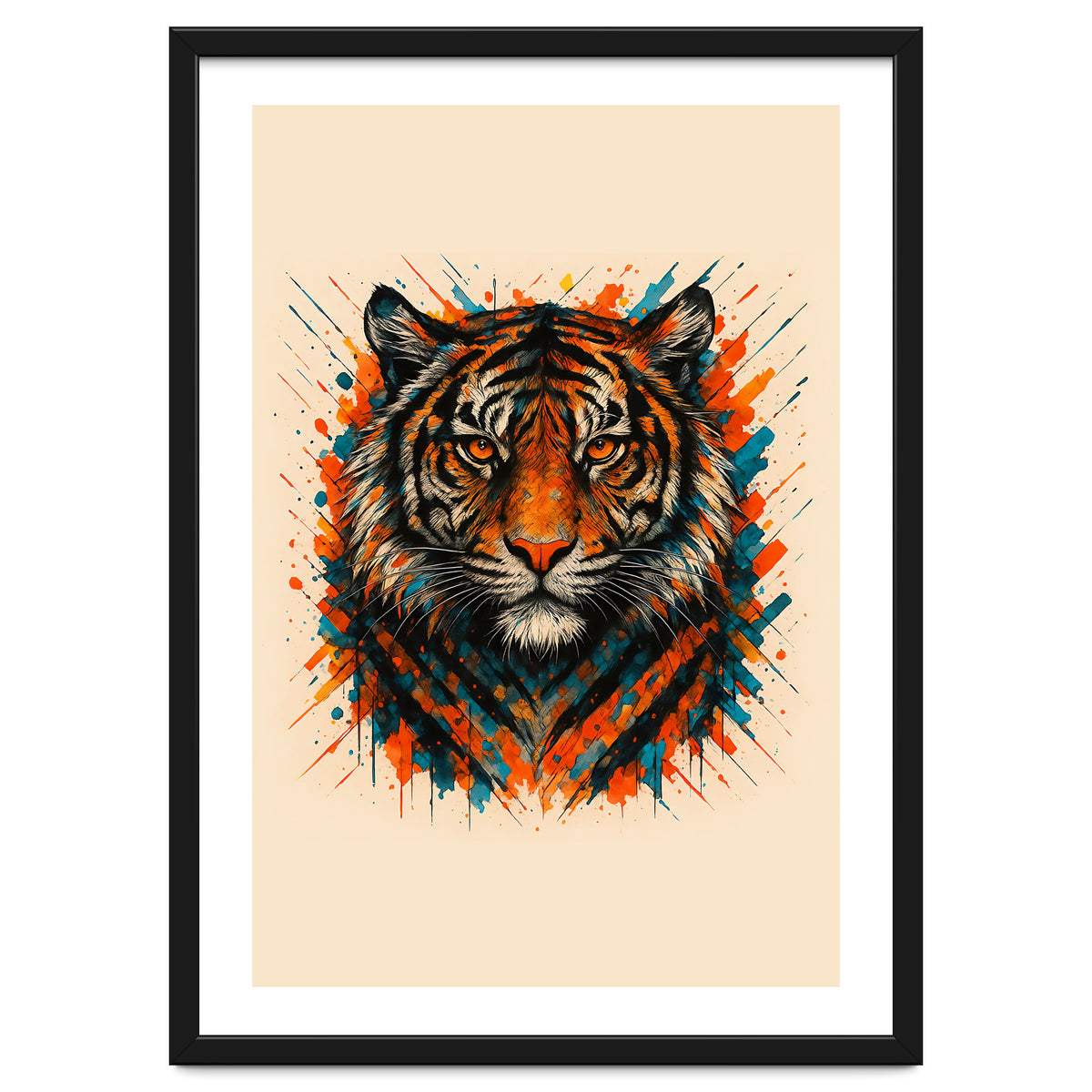 Tiger Animal Watercolor