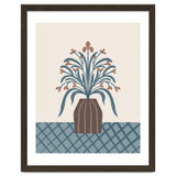 Earthy Modern Vase with Florals thumbnail