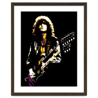 Jimmy Page American Musician Legend in Pop Art