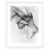 Abstract Black And White Flowing Lines Forming Organic Shapes And Forms thumbnail